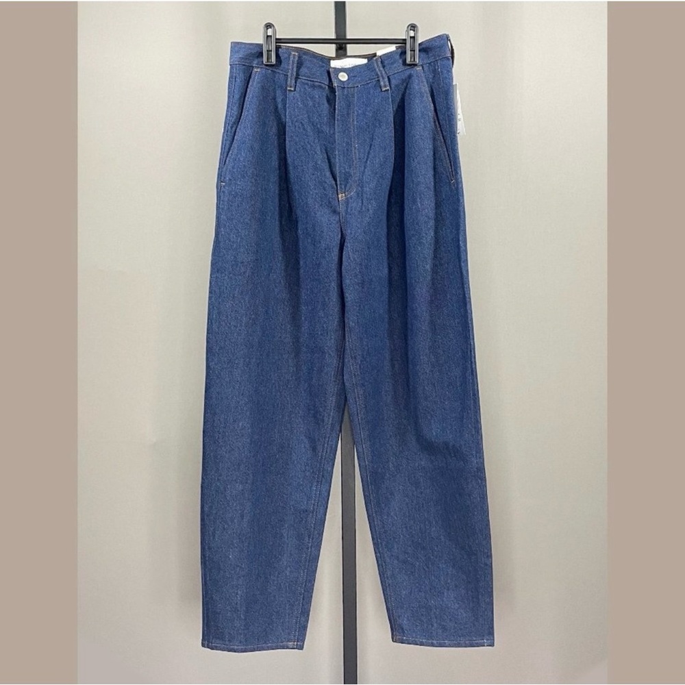 NWOT Denim Forum The Luanne High Rise Tapered 30L Blue Jeans Size 29